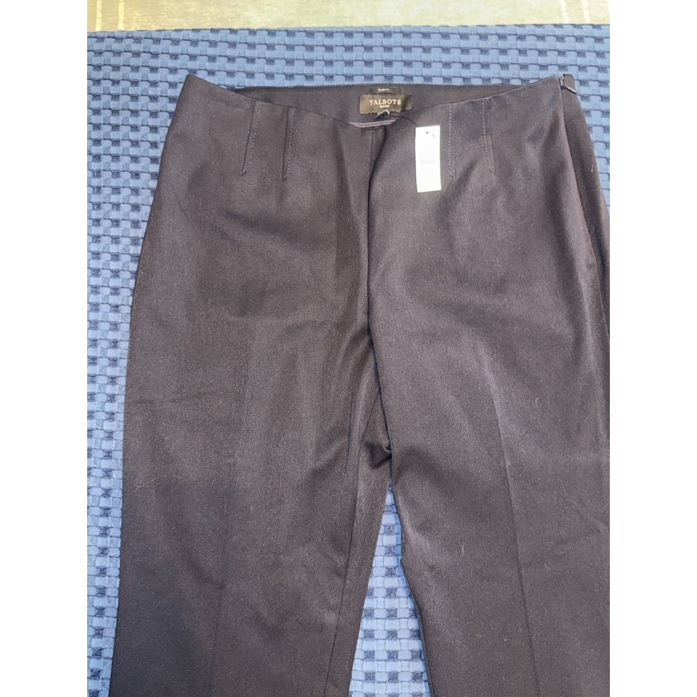 NEW TALBOTS Petites Curvy Dress Pant Trousers Career 12P Black NWT - Picture 3 of 6